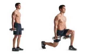 dumbbell-lunge